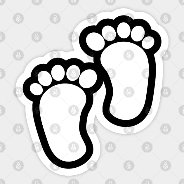 Baby Feet - Pregnant Gift Sticker by KC Happy Shop